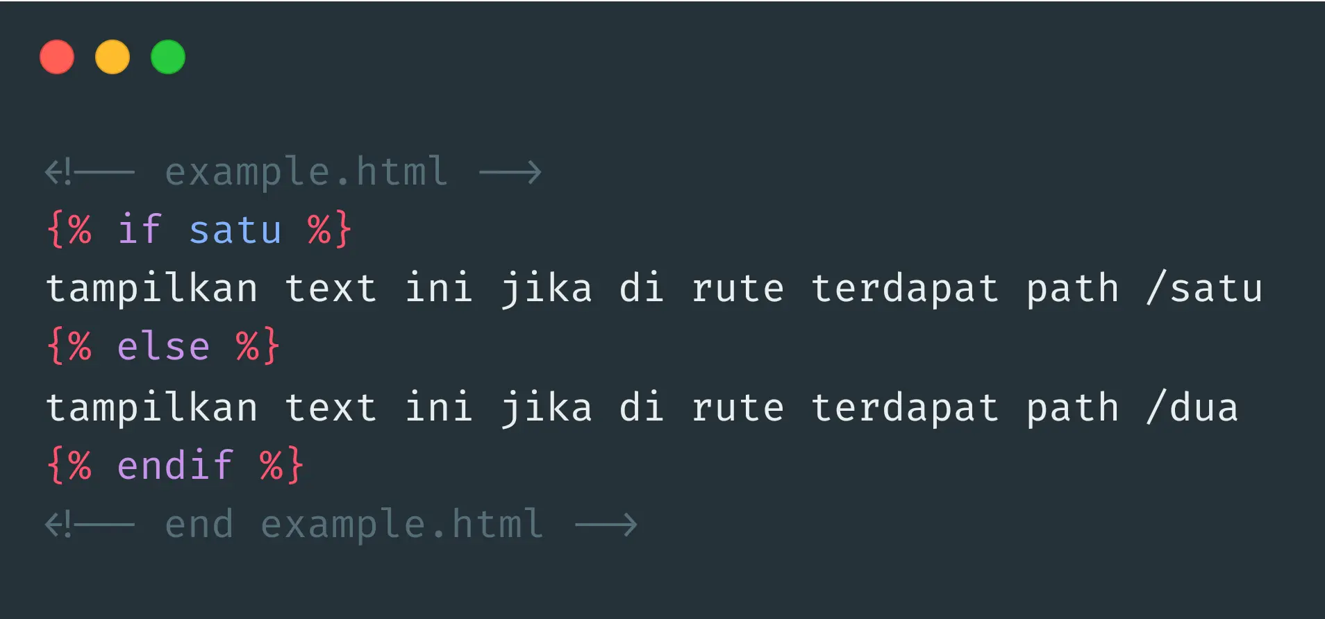 contoh kode html